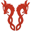 Red two-headed dragon