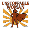 Unstoppable power woman superheroine