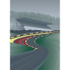 Belgian race track illustration