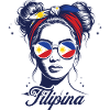 Philippines Flag Souvenir Women Philippines