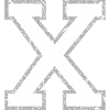 Letter X Grunge