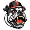 BULLDOG WITH BASEBALL CAP