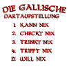 Die Gallische Dartaufstellung