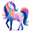 Glitzer Einhorn Lily