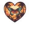 Butterfly Tropics Heart