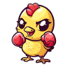 Cute Boxing Chick