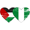 Palestine Nigeria flag used
