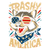 Raccoon trashy america