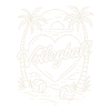 Volleyball Heart Minimalist