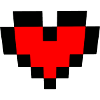 Heart Retro Pixel Style