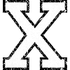 Lettre X Grunge
