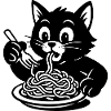 Cat Eats Spaghetti Meme