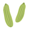 Courgettes rayées