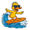 Surfer Duck