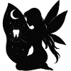 Moonlit Night Fairy Silhouette