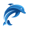 Minimalist Dolphin Illustration