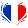 Love Beating Heart - French Flag