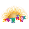 Sol med regnbuebogstaver – sommerligt design