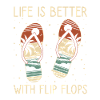 Livet är bättre med flip-flops sommarvibbar