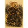 Ghost Rider i vintage stil