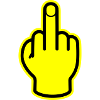 Middle Finger Hand Provocative