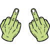 Middle Finger Hand Naughty