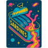 Cosmic Sardines Retro Art