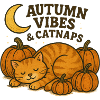 Autumn Catnap Pumpkin Mood