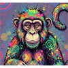 Psychedelic Monkey Design