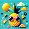 Pineapple Summer Fun graphic design