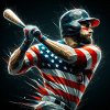 American Baseball Stylish Fan Design