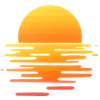 Retro sunset