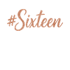 #Sixteen – Glitter Birthday Design