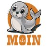 Young seal with "Moin"