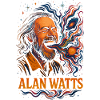 Alan Watts Cosmic Laugh Tee