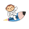 Cute Space Monkey Astronauts Universe