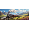 Nostalgic Railway Train with Steam Locomotive
