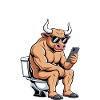 Taureau Humour Toilettes Sarcasme