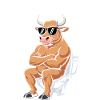 Taureau Humour Toilettes Sarcasme