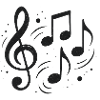 Abstract Notes and Music Sketch Design