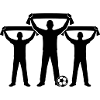 Football Fan Silhouette