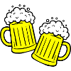 Toasting beer Drinking