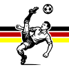 Soccer overhead kick Germany