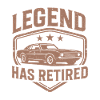 Legend Has Retired Retro Car