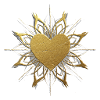 Golden Heart Ornament