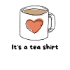 Herz Kaffeebecher Tee Shirt Design