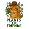 Plants Are Friends – Vegan Cat
