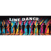 Line dance group dancing