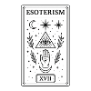 Symbole ésotrique mystique noir
