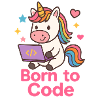 programmierendes Einhorn